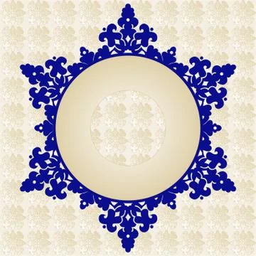 Antique ottoman turkish pattern vector design fourty one Stock Illustration