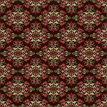 Antique ottoman turkish pattern vector design fourty six Stock Illustration