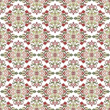 Antique ottoman turkish pattern vector design fourty seven Stock Illustration