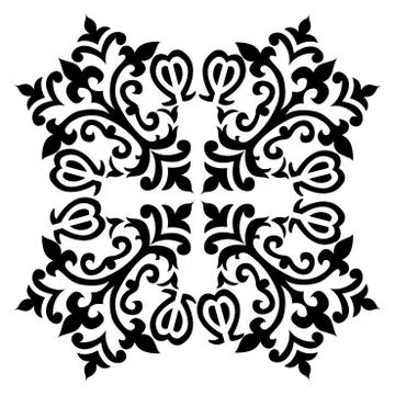 Antique ottoman turkish pattern vector design fifty eight Stock Illustration