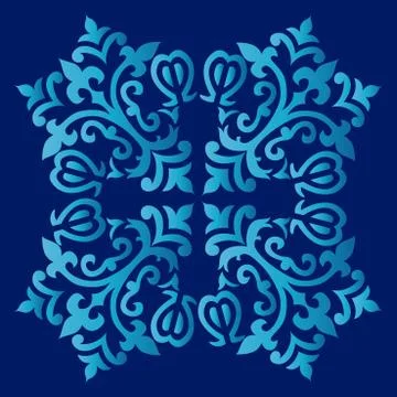 Antique ottoman turkish pattern vector design fifty nine Stock Illustration