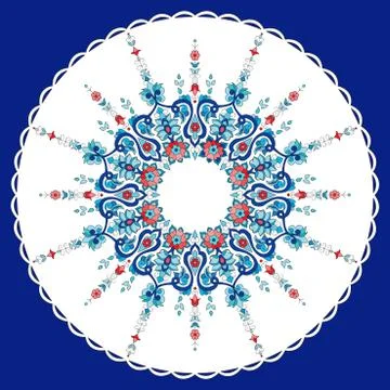 Antique ottoman turkish pattern vector design seventy eight Stock Illustration