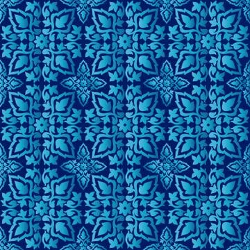 Antique ottoman turkish pattern vector design seventy four Stock Illustration