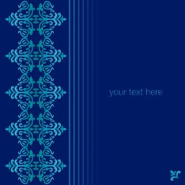 Antique ottoman turkish pattern vector design seventy one Stock Illustration