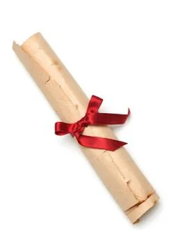 Antique paper scroll Stock Photos