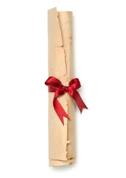 Antique paper scroll Stock Photos