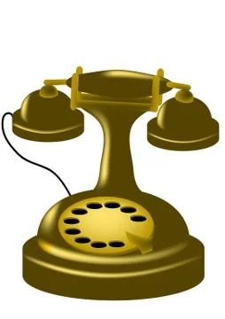 Antique phone Stock Illustration