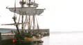 Antique pirate sail ship HD Footage