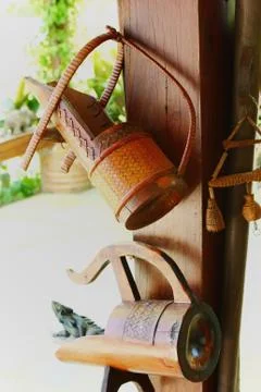 Antique pitchers Stock Photos