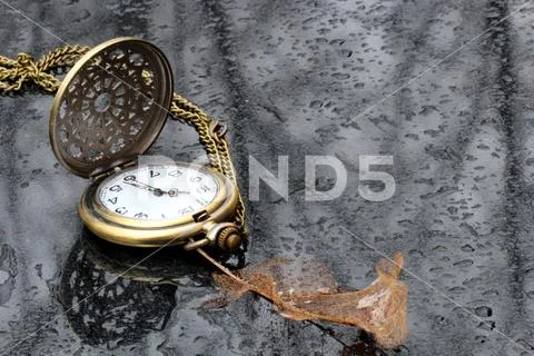 An antique pocket watch Stock Photos