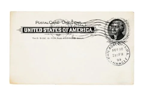 Antique post card Stock Photos