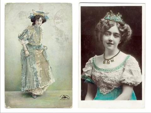 Antique post cards Stock Photos
