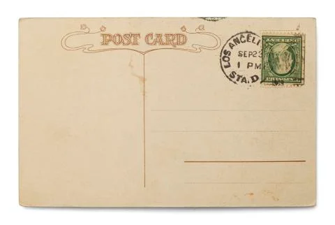 Antique Postcard Stock Photos