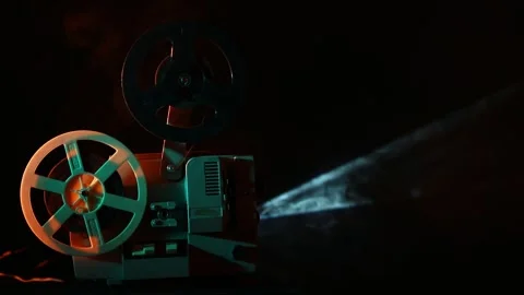 Antique projector 8 Stock Footage 314963083