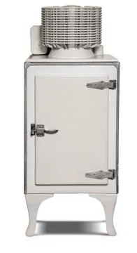 Antique refrigerator Stock Illustration