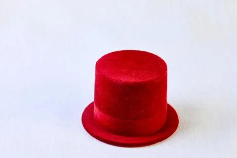Antique ring box in the shape of a man's hat Stock Photos