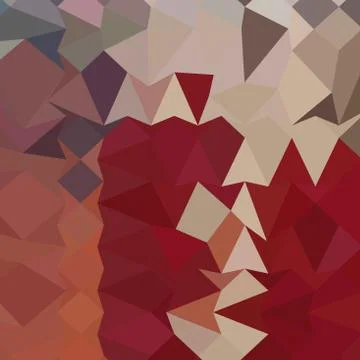 Antique Ruby Abstract Low Polygon Background Illustrazione stock