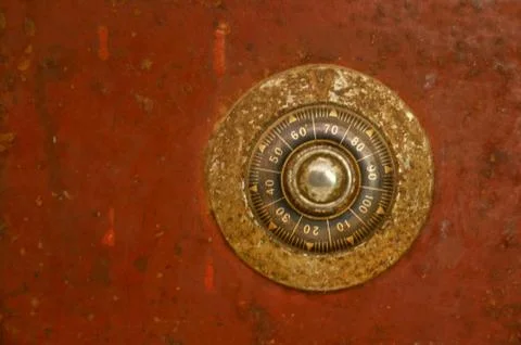 Antique safe background 스톡 사진