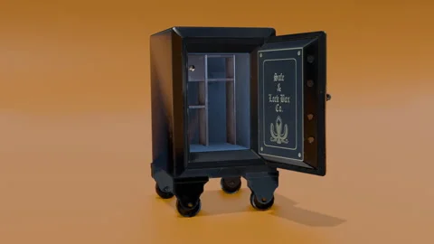 Antique Safe Stock Footage 306941173