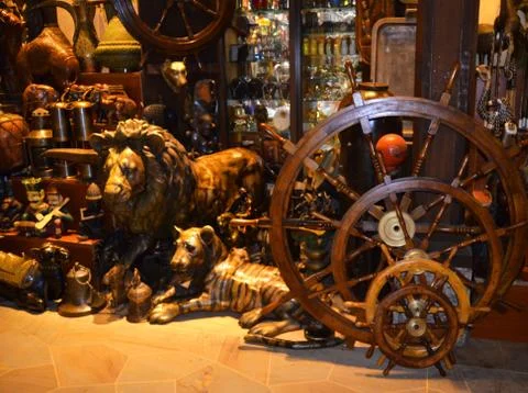 Antique sales Stock Photos