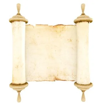 Antique scroll paper Stock Illustration