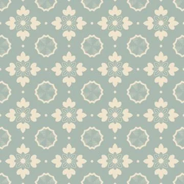 Antique seamless background flower leaf kaleidoscope Stock Illustration