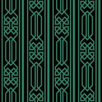 Antique seamless background Polygon Check Geometry Cross Frame Line Stock Illustration