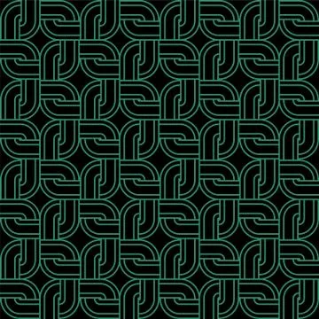 Antique seamless background round corner square geometry chain frame Stock Illustration