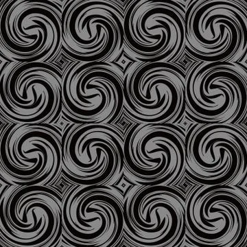 Antique seamless background Spiral Vortex Cross Wind Swirl Wave 库存插图