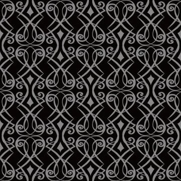 Antique seamless background Spiral Vortex Cross Frame Line Illustrazione stock