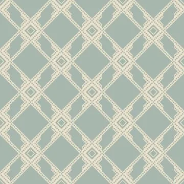 Antique seamless background Square Check Cross Frame Geometry Line Stock Illustration
