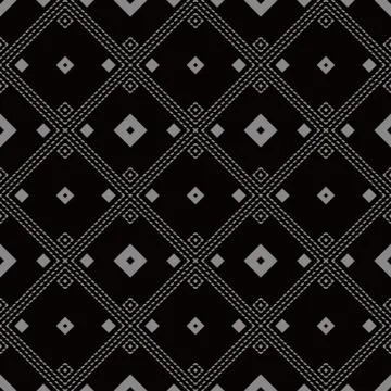 Antique seamless background Square Check Diamond Cross Dot Line Frame Illustrazione stock