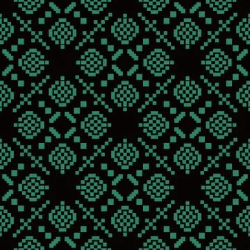Antique seamless background Square Mosaic Cross Check Geometry Stock Illustration