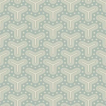 Antique seamless background triangle round dot cross line Illustrazione stock