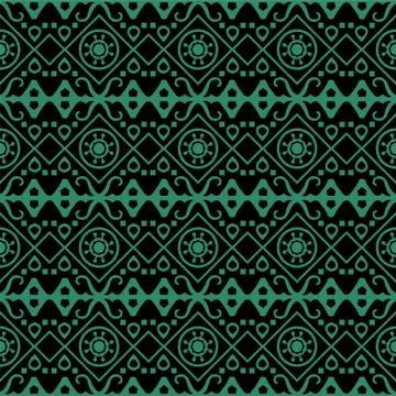 Antique seamless green background check round aboriginal geometry イラスト素材