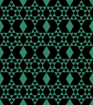Antique seamless green background polygon triangle geometry cross イラスト素材