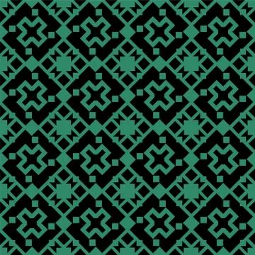 Antique seamless green background square geometry cross Illustrazione stock