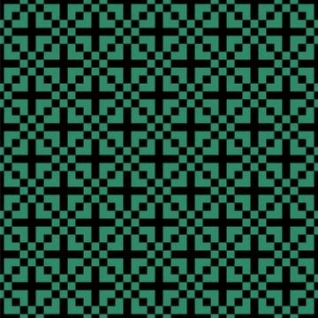 Antique seamless green background square cross mosaic イラスト素材
