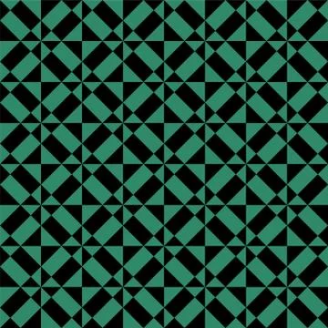 Antique seamless green background triangle geometry square Stock Illustration