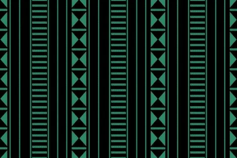 Antique seamless green background triangle geometry line イラスト素材