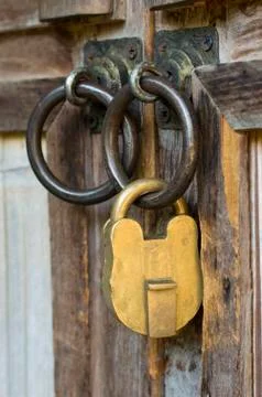 Antique security system Stock Photos