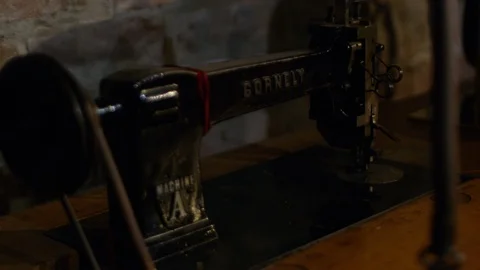 Antique Sewing Machine Stock Footage 100522273