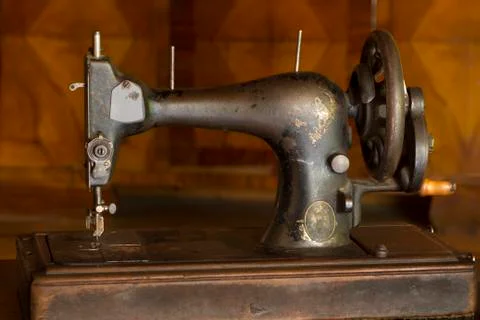 Antique sewing machine. Foto stock
