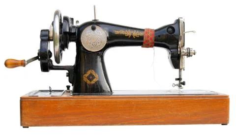 Antique sewing machine Stock Photos