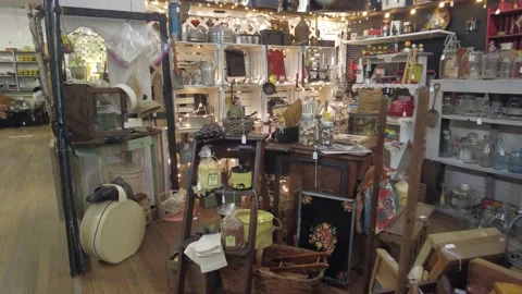 Antique Shop Stock Footage 196255079