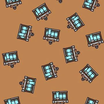 Antique shop vector seamless pattern Ilustración de archivo