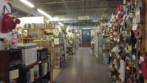 Antique Shop Walk Through Stock Footage 196255189