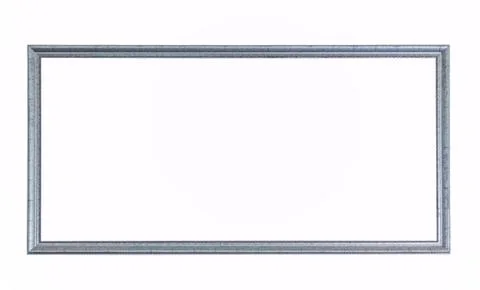 Antique silver frame Stock Photos