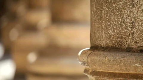 Antique stone pillar 2 Stock Footage 714299