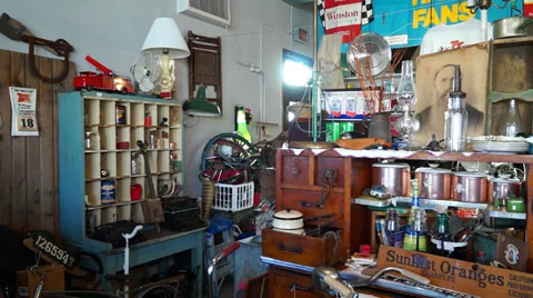 Antique store Stock Footage 36737391